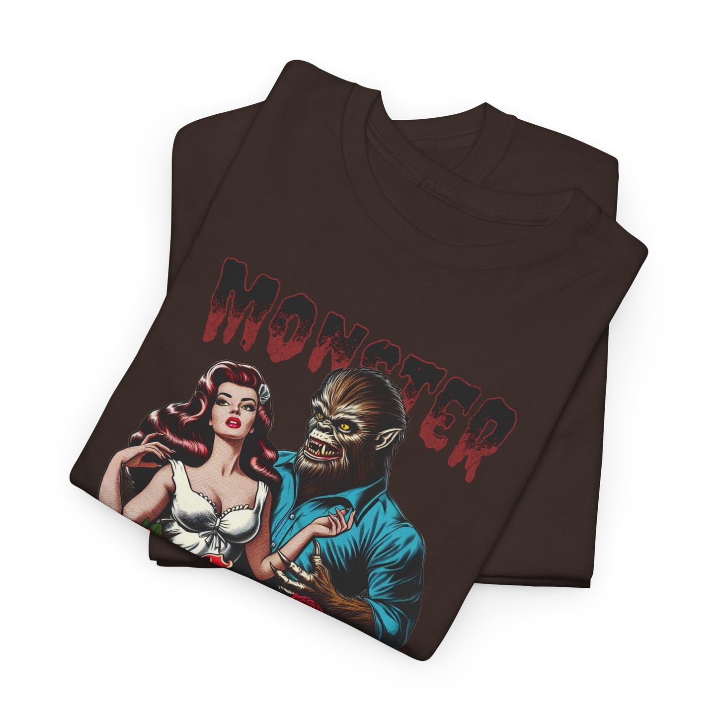 Monster Lover T-Shirt For Wolfman TShirt For Damsel In Distress T Shirt For Halloween Costume