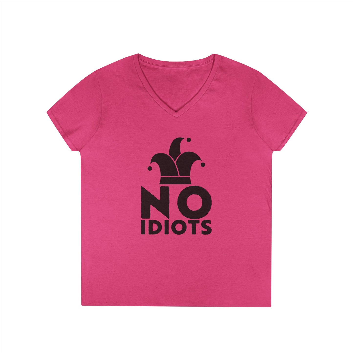 No Idiots Witty Vibe V-Neck