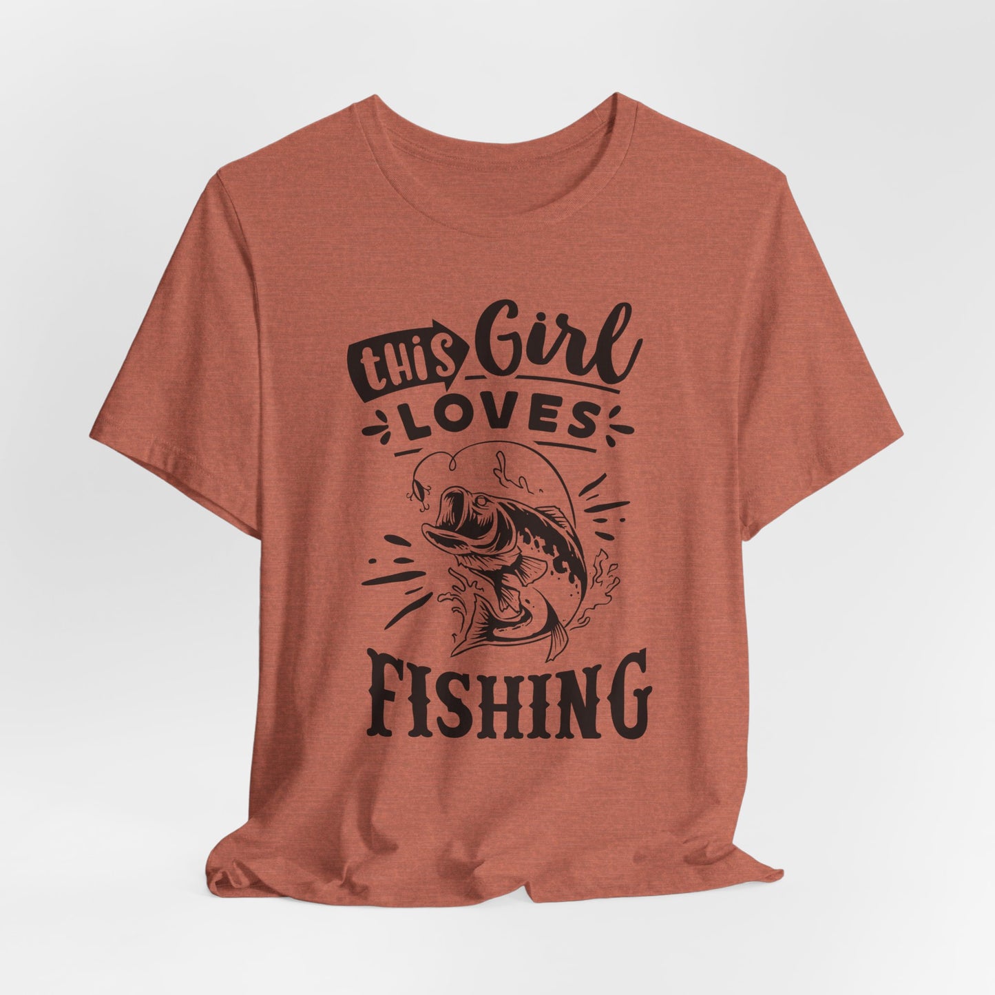 This Girl Loves Fishing T-Shirt For Outdoorsy T Shirt For Lady Angler TShirt