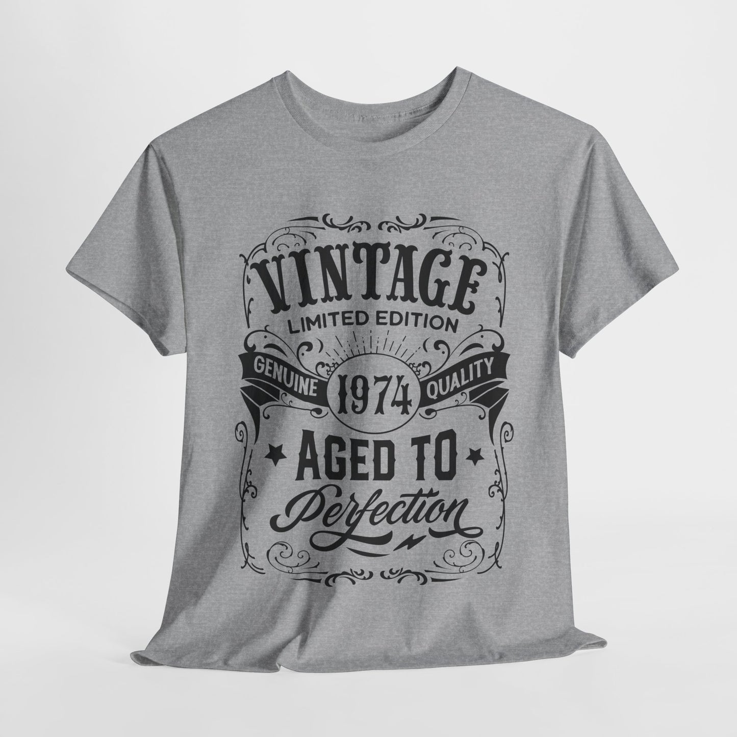 1974 Aged To Perfection T-Shirt For Vintage Occasion TShirt For Limited Edition T Shirt