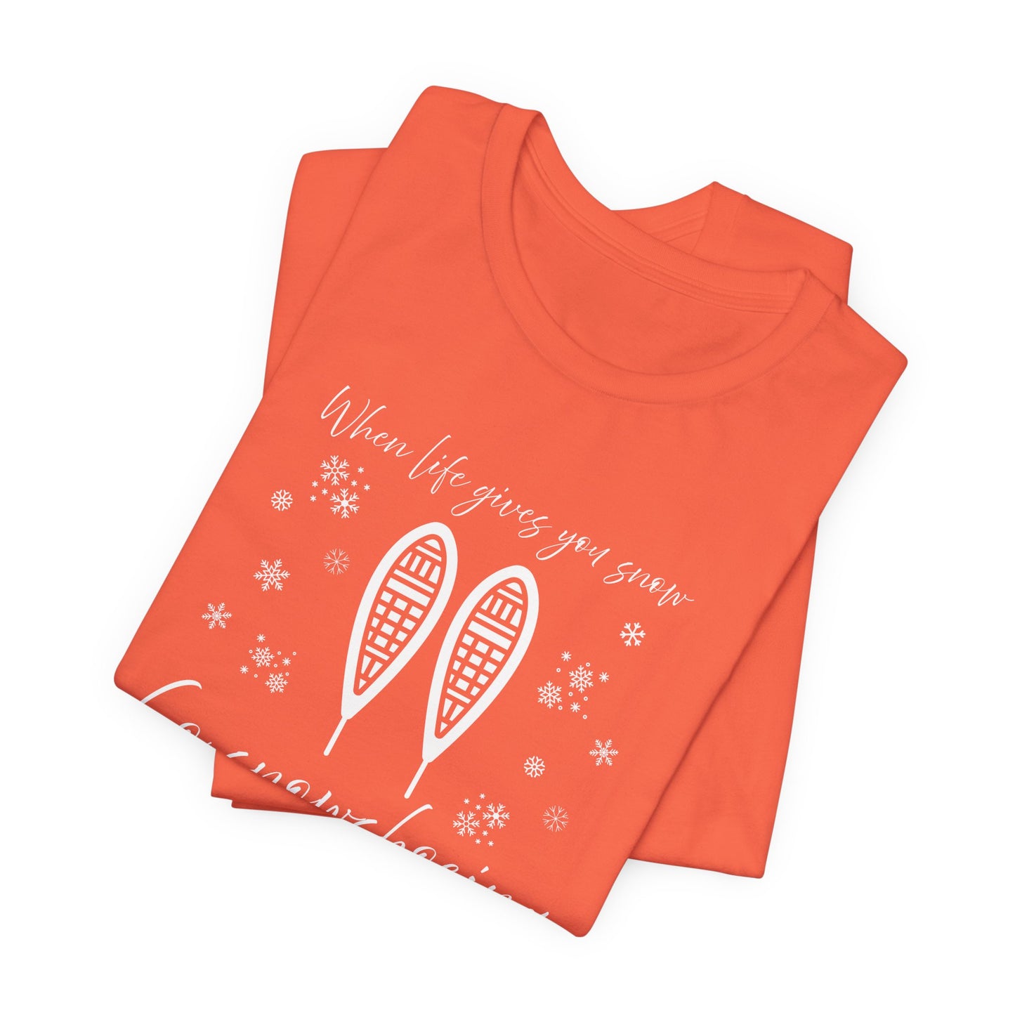 Snowshoeing T-Shirt For Winter Sports T Shirt For Outdoor Adventure TShirt