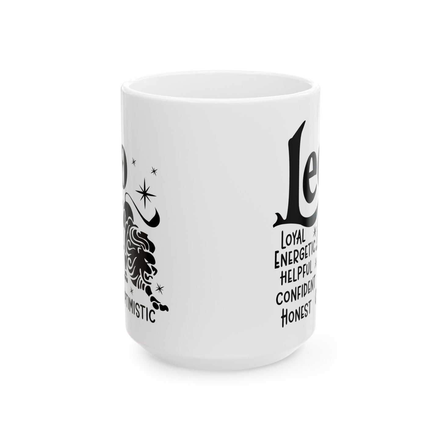 Leo Ceramic Mug For Zodiac Coffee Cup For Astrology Birthday Gift Idea