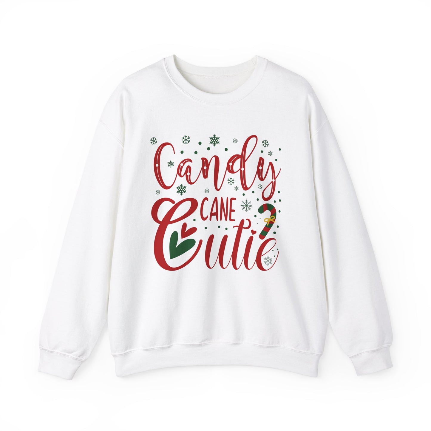 Candy Cane Crewneck Sweatshirt For Christmas Shirt For Holiday Winter Wear