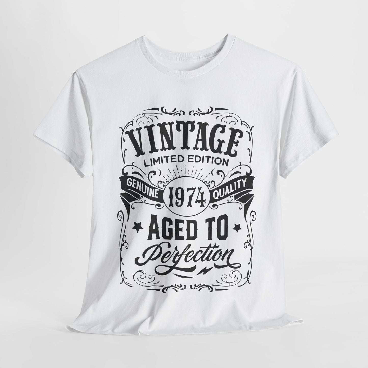 1974 Aged To Perfection T-Shirt For Vintage Occasion TShirt For Limited Edition T Shirt