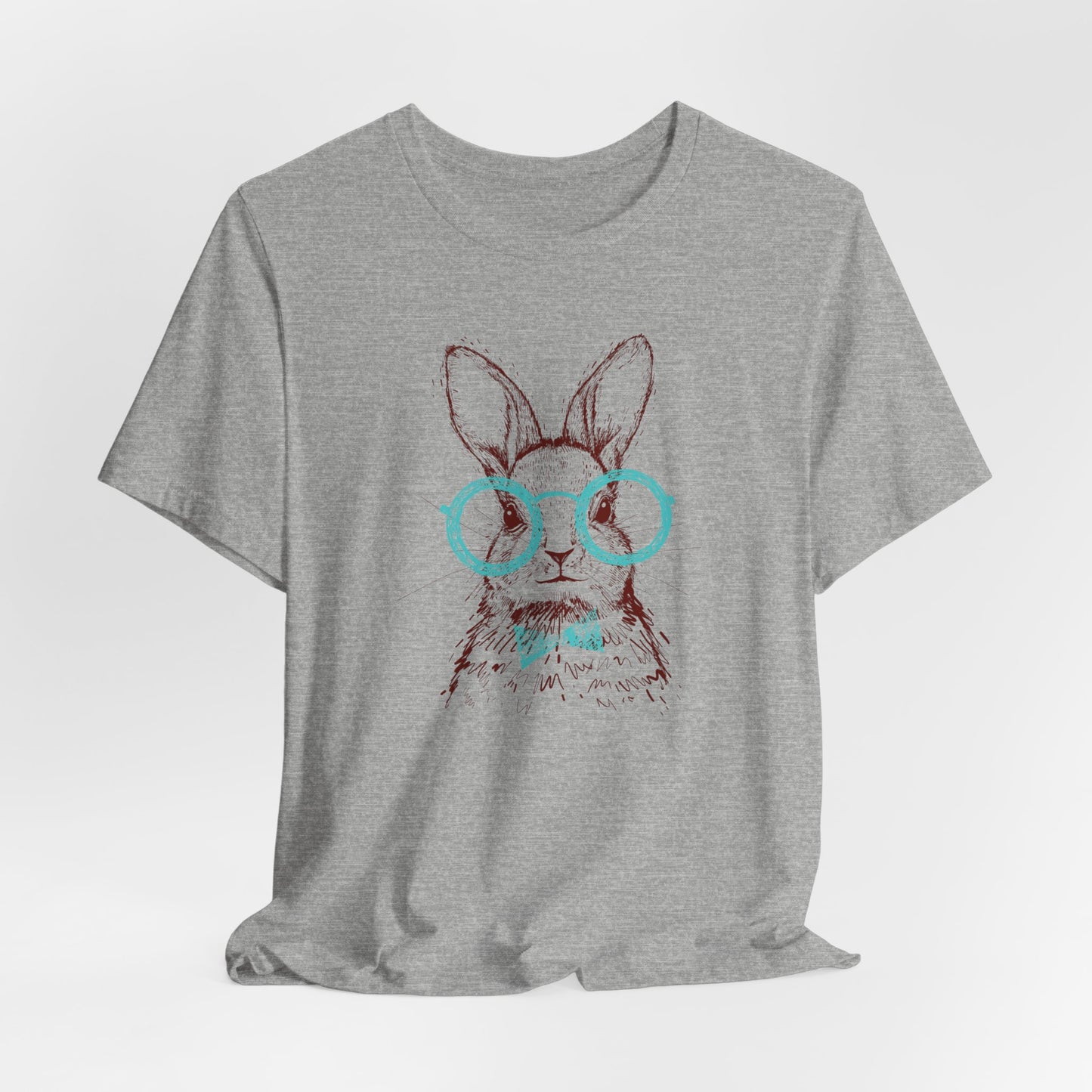 Hipster Bunny T-Shirt For Easter T Shirt For Cute Rabbit T Shirt