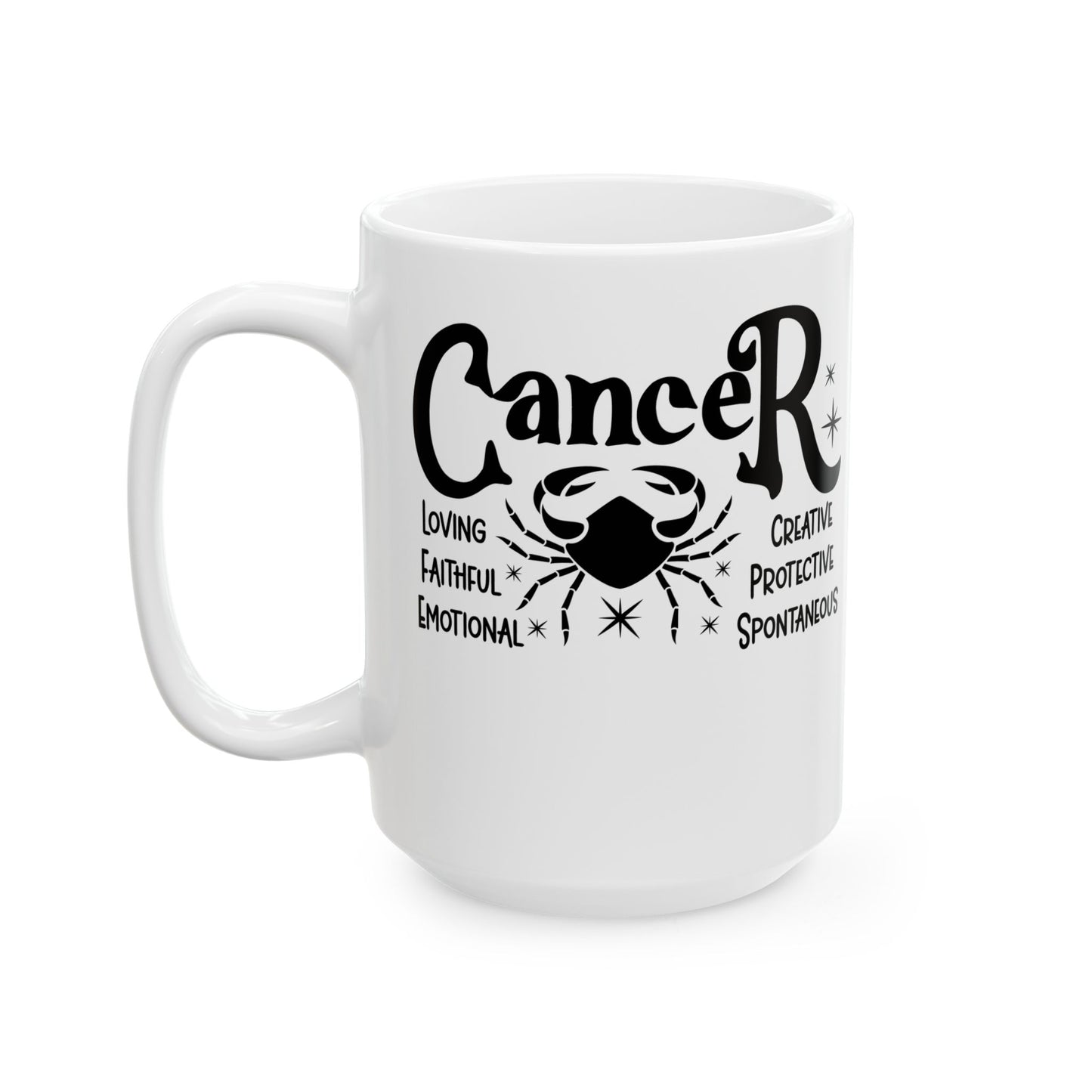 Cancer Ceramic Mug For Zodiac Coffee Cup For Astrology Birthday Gift Idea