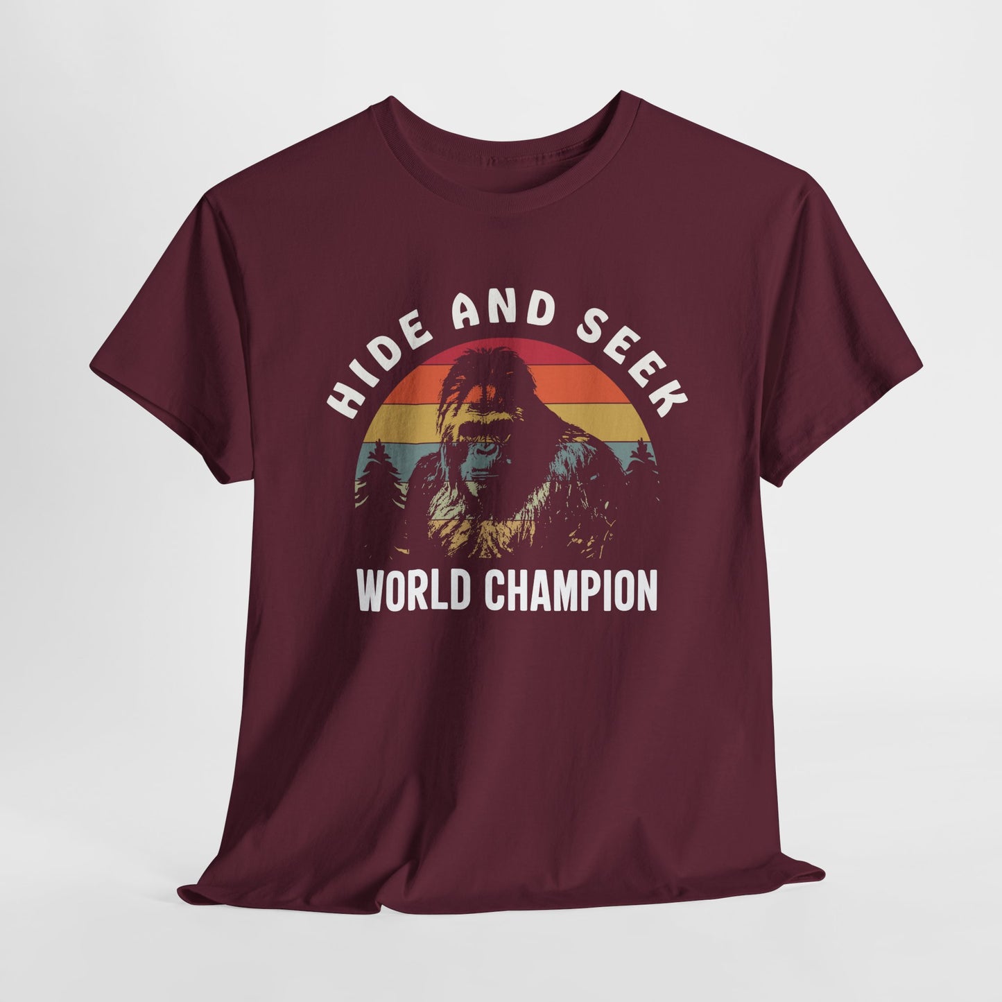 Yeti T-Shirt For Hide And Seek T Shirt For Bigfoot TShirt For World Champion TShirt For Sasquach Shirt For Bigfoot Conspiracy Fan