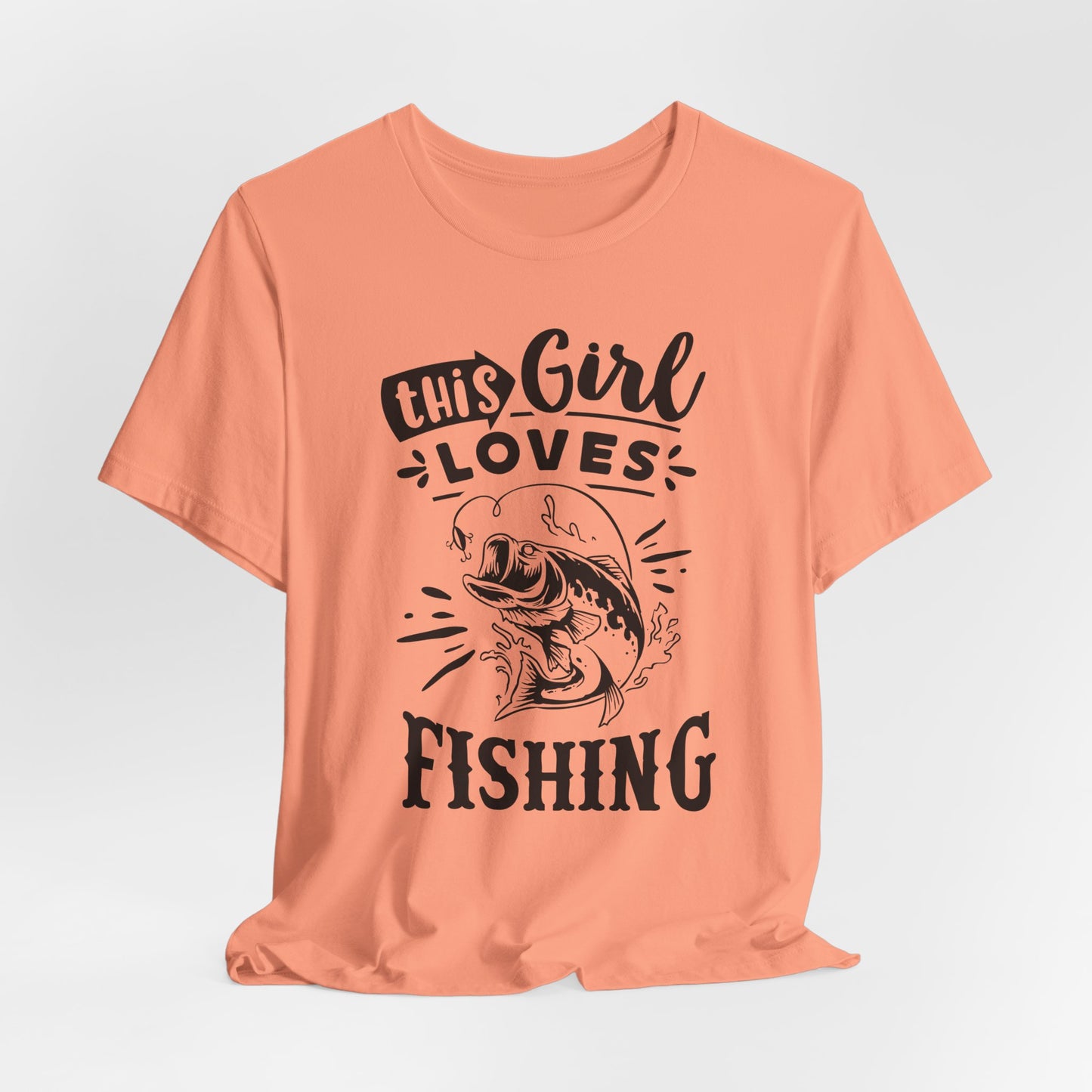 This Girl Loves Fishing T-Shirt For Outdoorsy T Shirt For Lady Angler TShirt