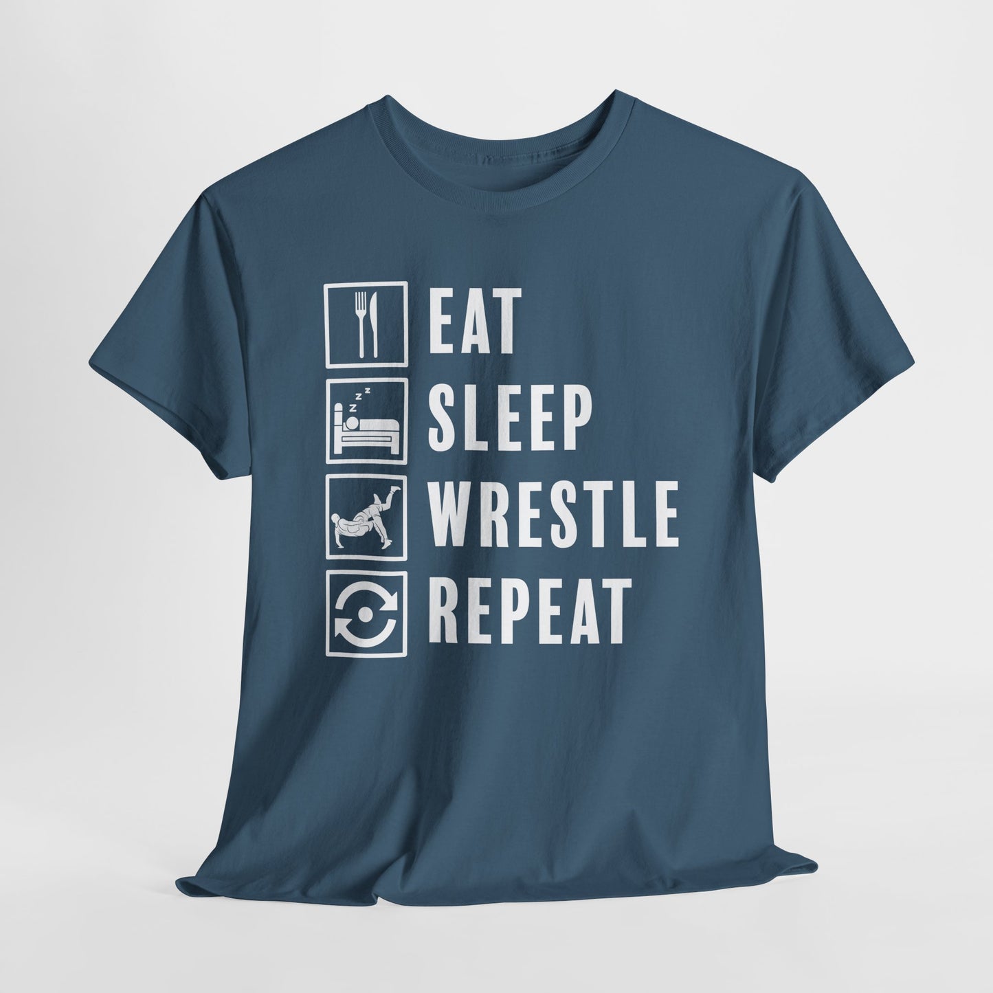 Wrestle Repeat T-Shirt For Takedown TShirt For Wrestling Match T Shirt