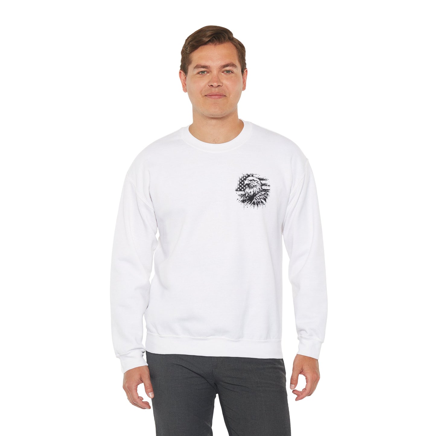 Eagle Sweatshirt For Patriotic Winter Wear For America