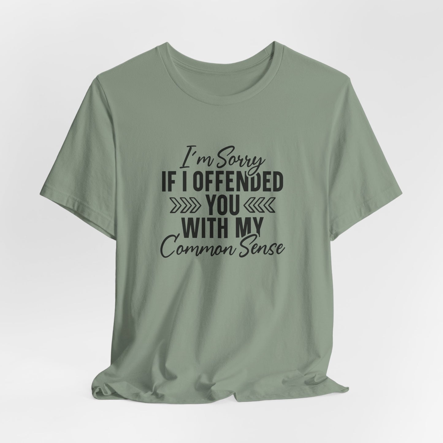 Offended T-Shirt For Sarcastic Sorry T Shirt For Common Sense TShirt