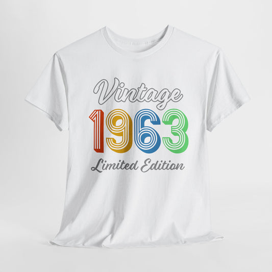 Vintage 1963 T-Shirt For Limited Edition TShirt For Class Reunion T Shirt For Birthday Shirt For Birthday Gift For Graduation TShirt