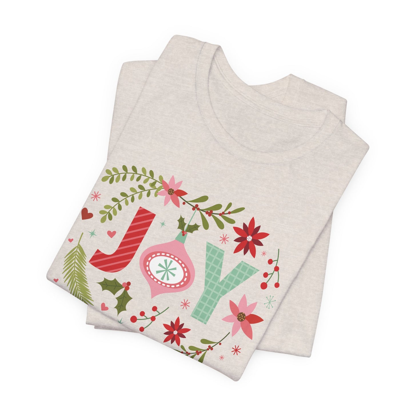 Joy T-Shirt For Christmas T Shirt For Holiday Cheer TShirt For Gift For Her