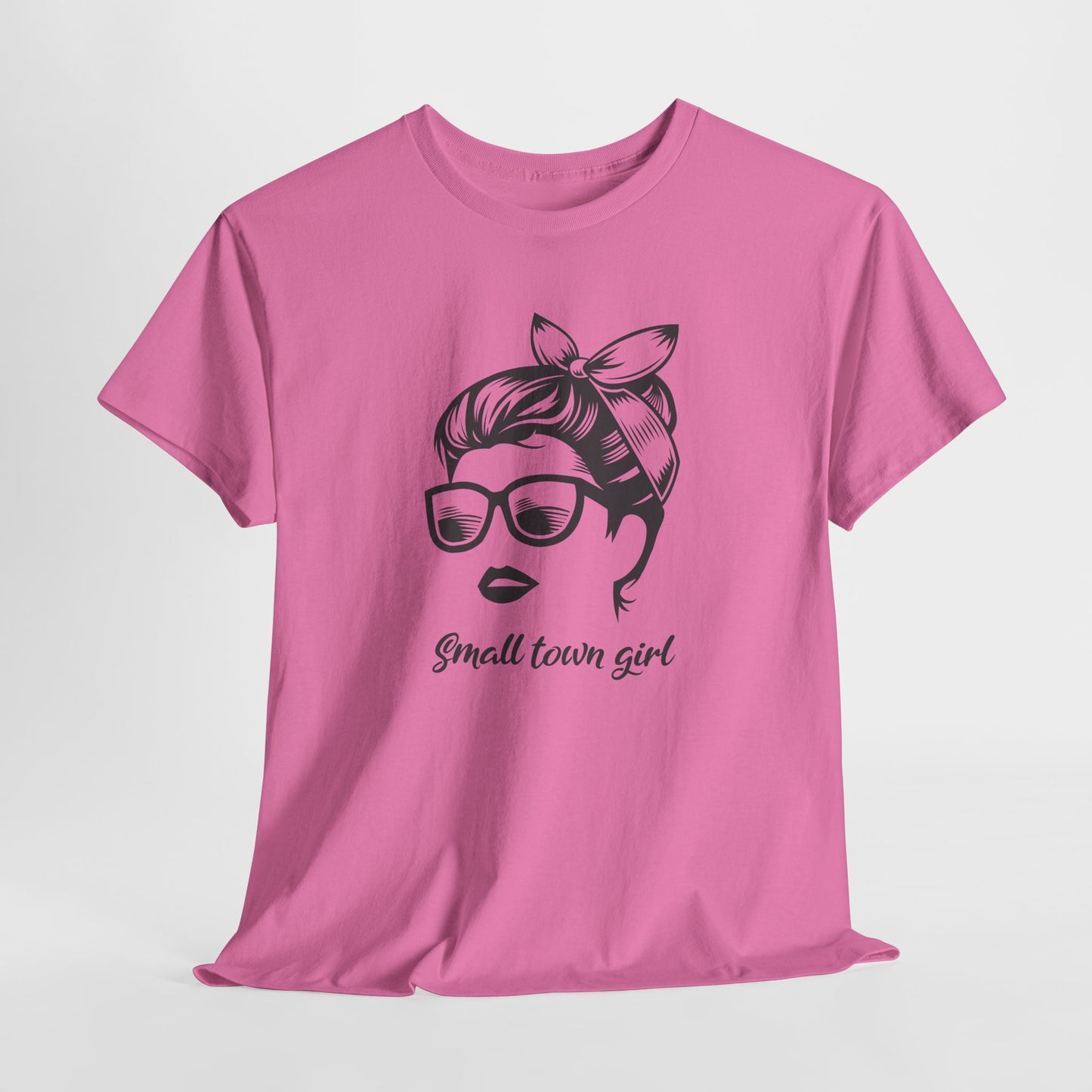 Small Town Girl T-Shirt For Fun Girl T Shirt For Messy Hair TShirt For Mom Gift