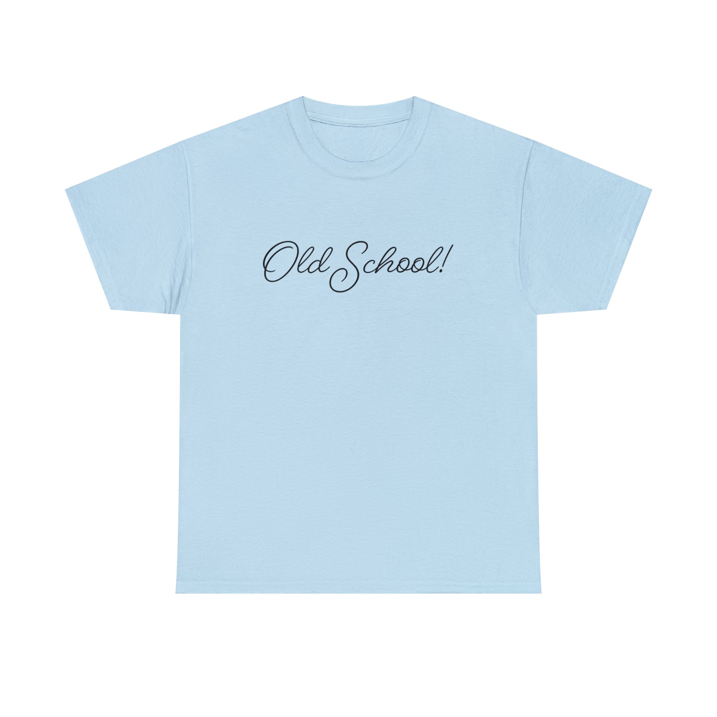 Old School T-Shirt For Retro TShirt For Smart People T Shirt For Baby Boomer T Shirt With Cursive Shirt For Education Gift
