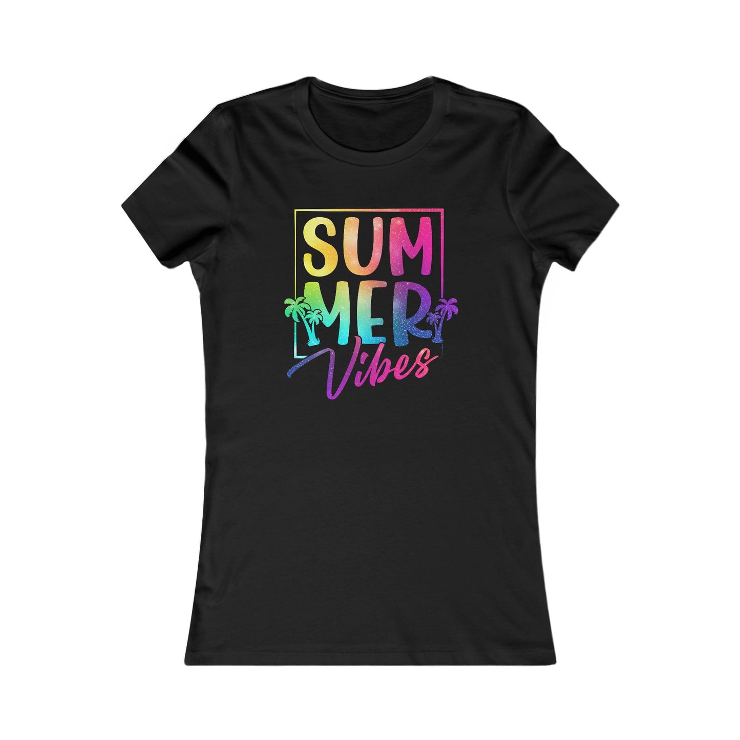 Summer Vibes T-Shirt For Colorful Girls T Shirt For Rainbow TShirt