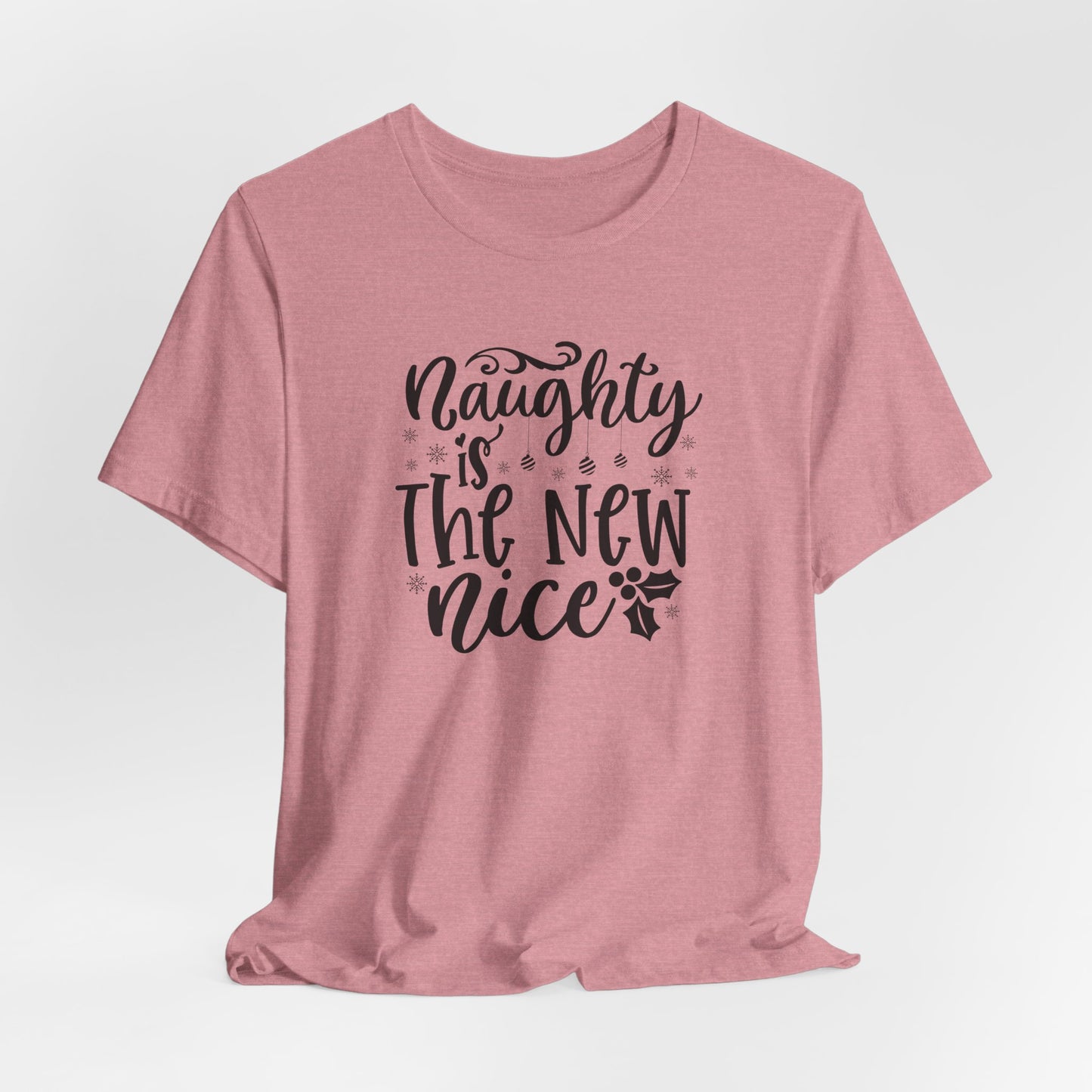 Naughty T-Shirt For Nice T Shirt For Funny Christmas TShirt