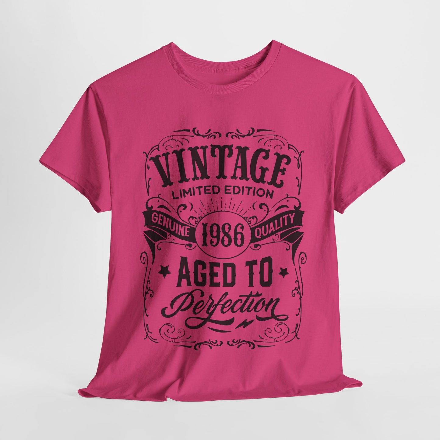 1986 Aged To Perfection T-Shirt For Vintage Occasion TShirt For Limited Edition T Shirt