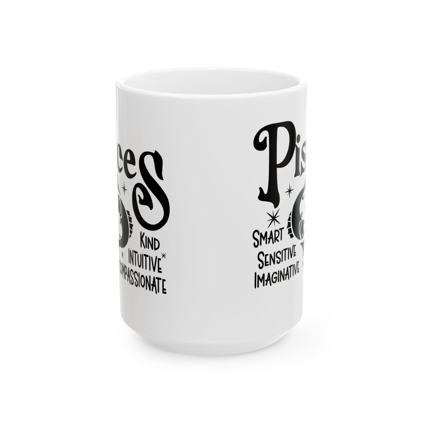 Pisces Ceramic Mug For Zodiac Coffee Cup For Astrology Birthday Gift Idea