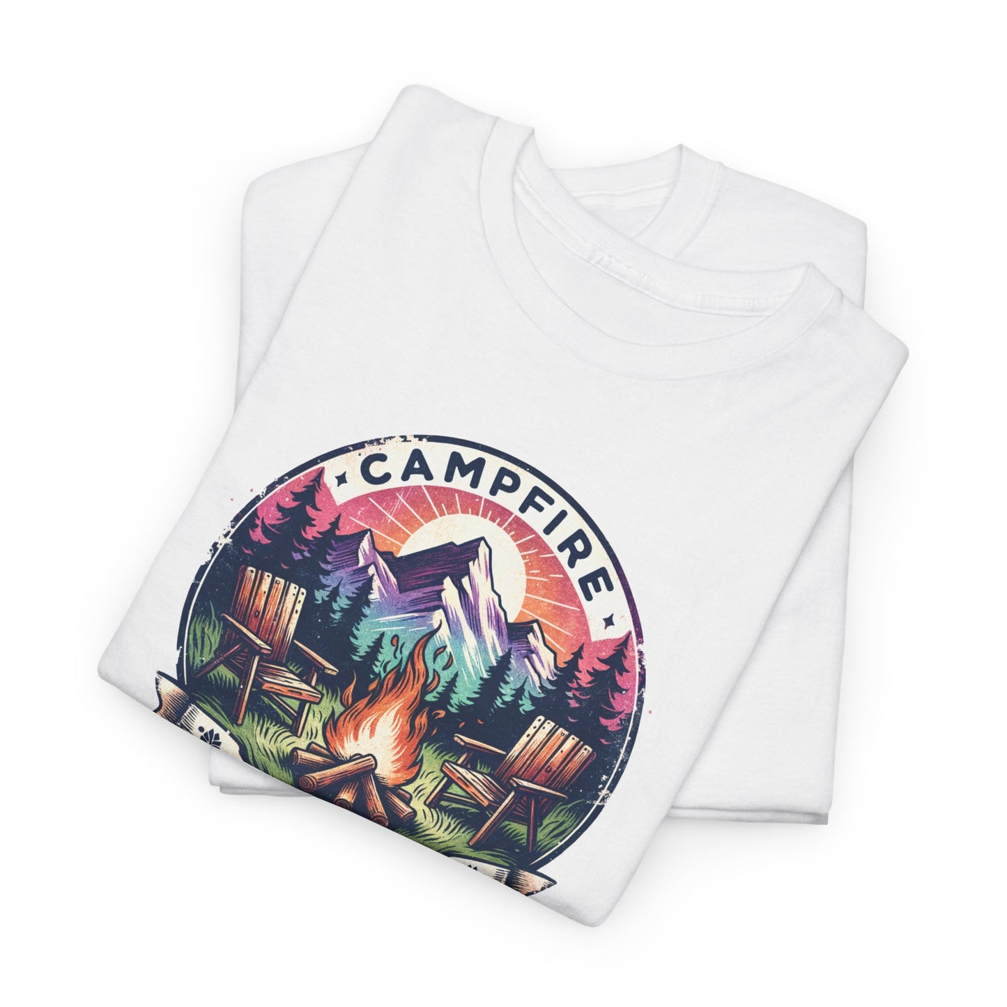 Campfire Social Club T-Shirt For Camping T Shirt For Outdoorsy Fire TShirt