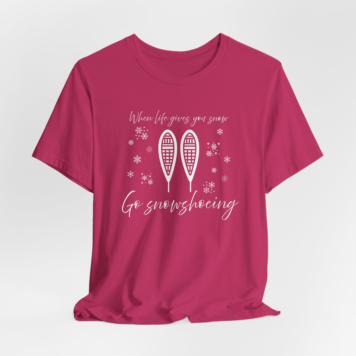 Snowshoeing T-Shirt For Winter Sports T Shirt For Outdoor Adventure TShirt