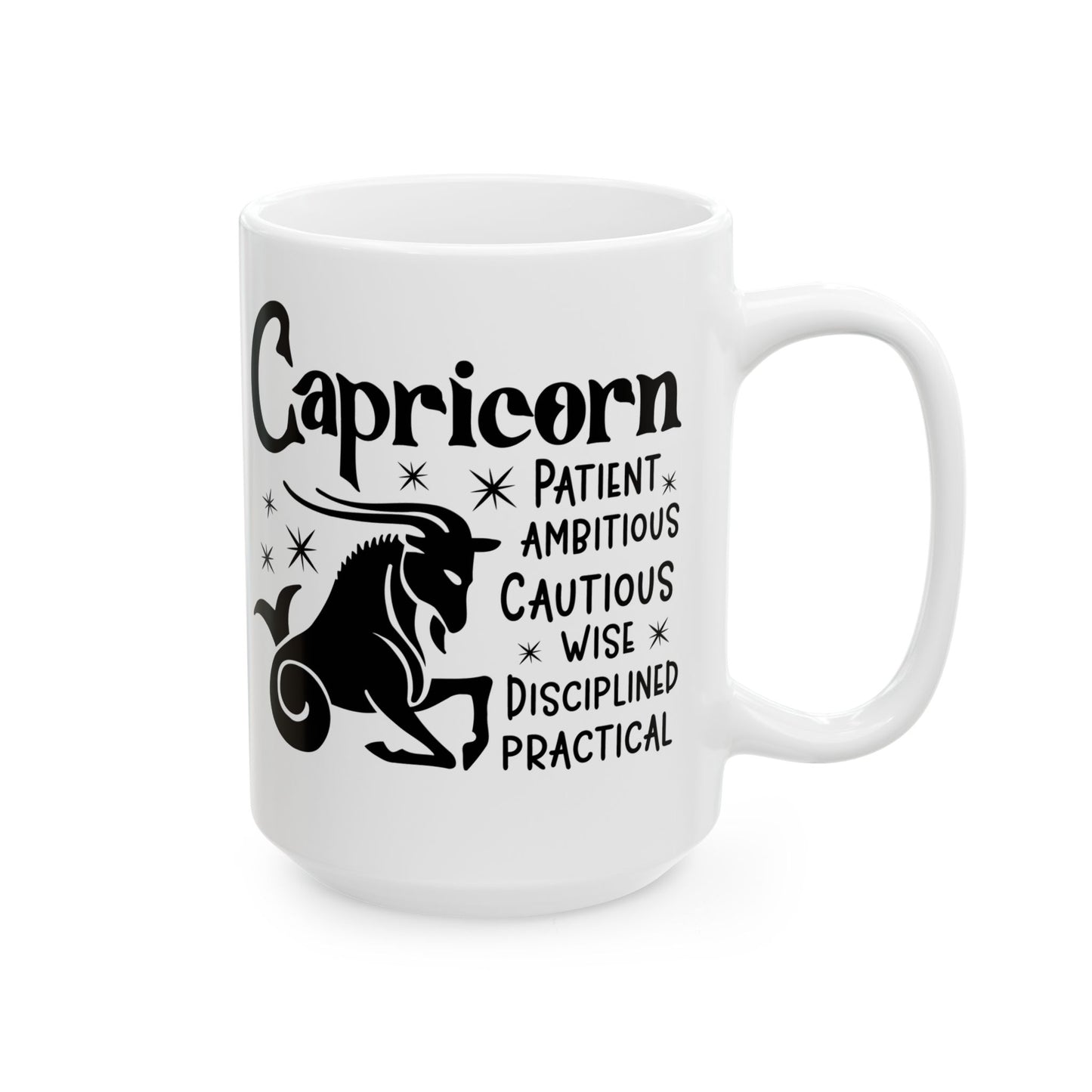 Capricorn Ceramic Mug For Zodiac Coffee Cup For Astrology Birthday Gift Idea