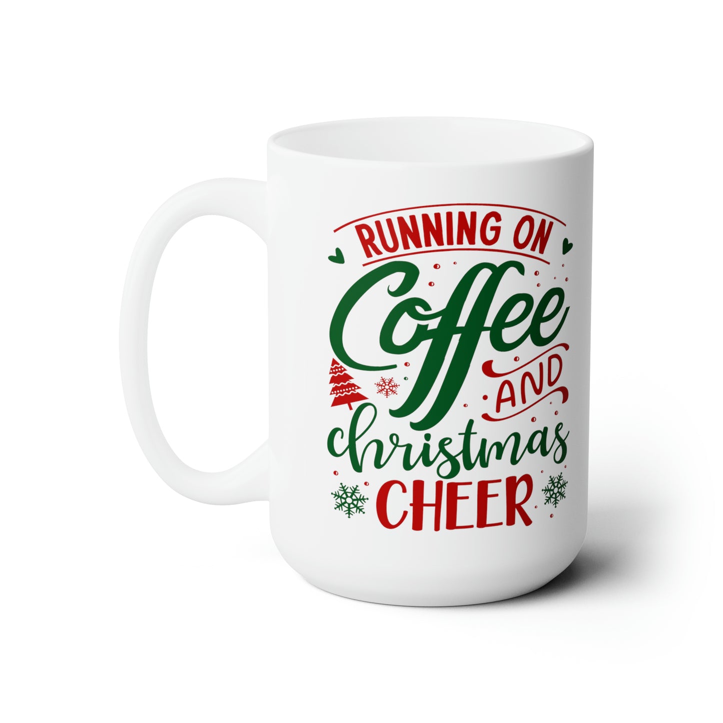 Coffee And Christmas Cheer Hot Beverage Mug Cocoa Cup