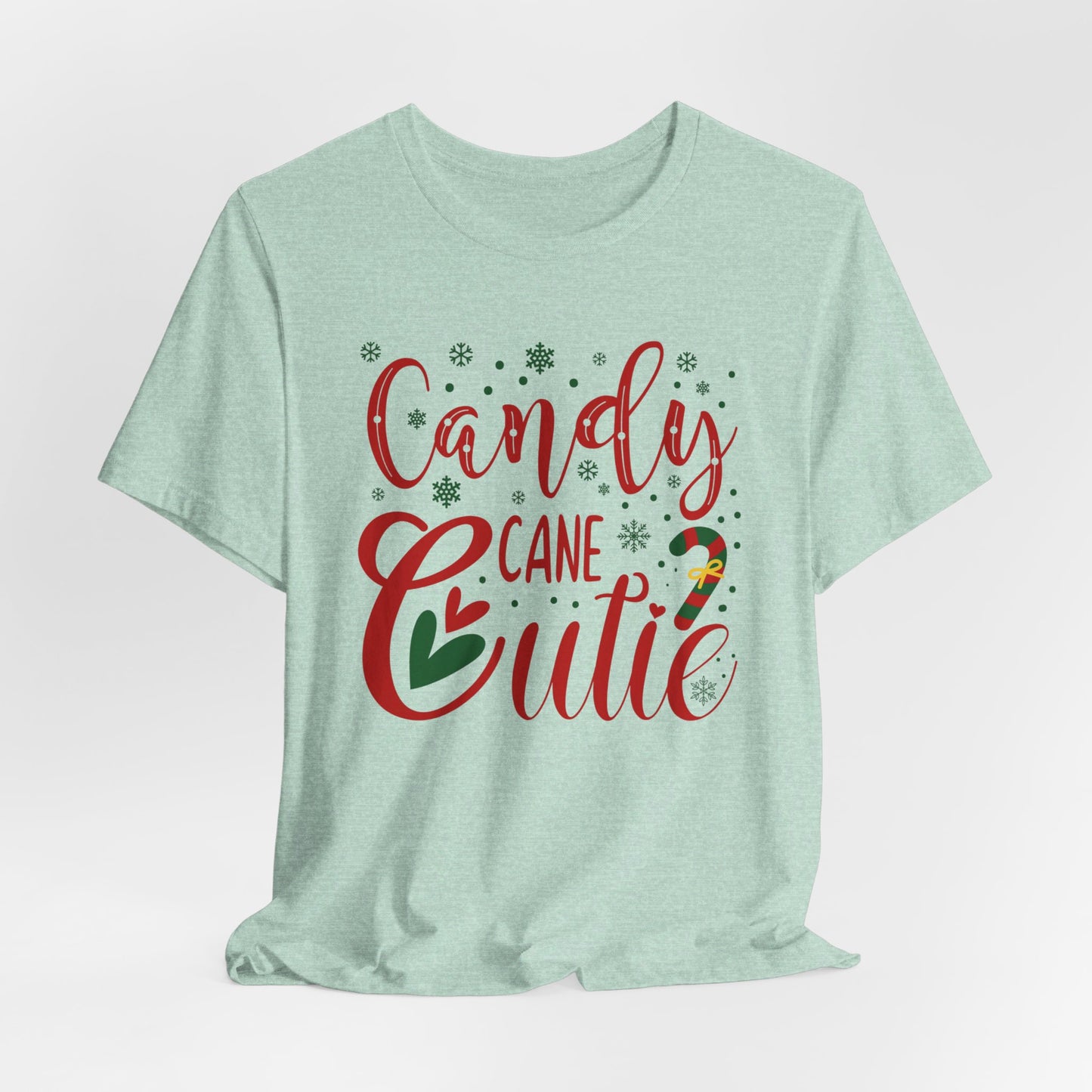 Candy Cane T-Shirt For Cute Holiday TShirt For Ladies Christmas T Shirt