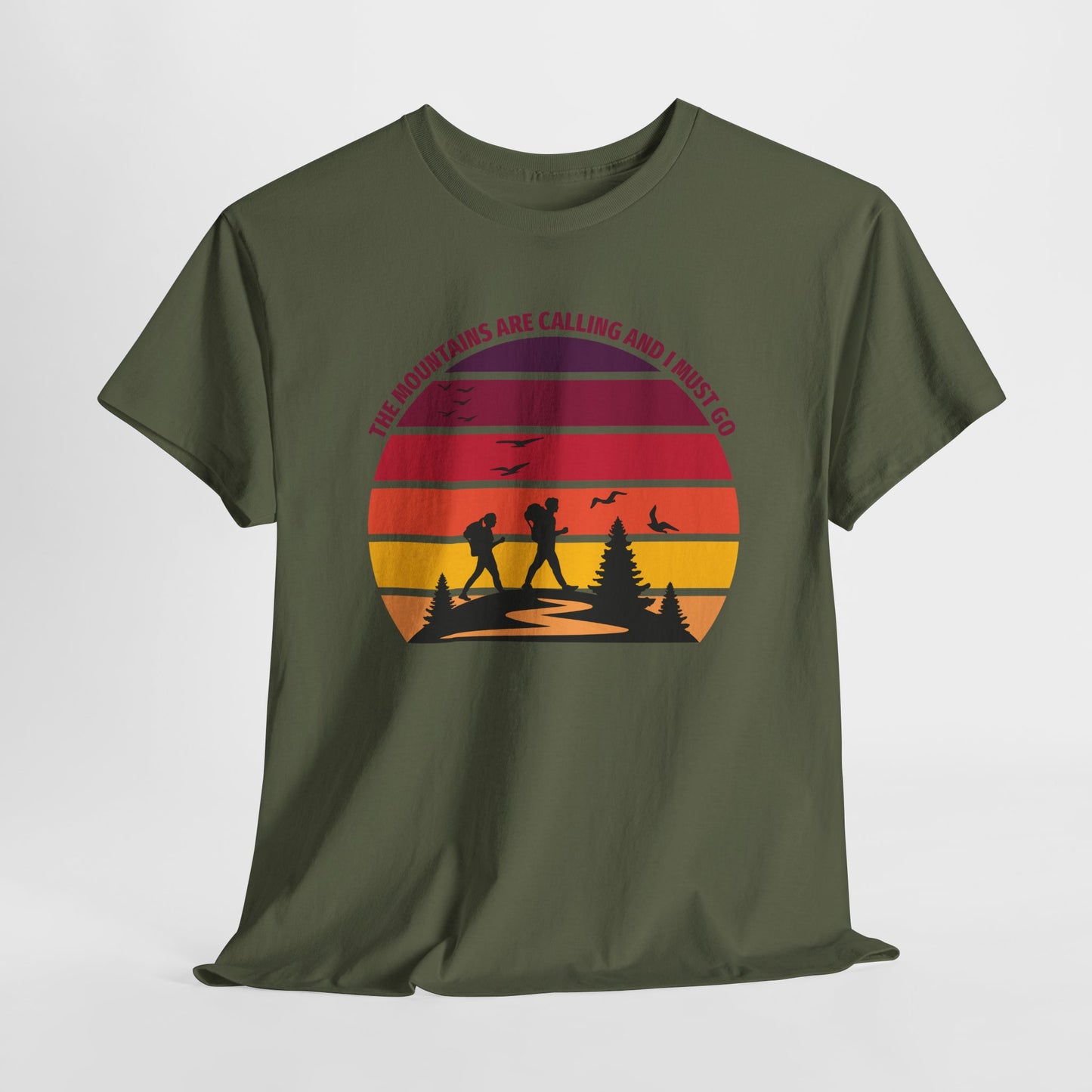 The Mountains Are Calling T-Shirt For Hiking T Shirt For Wilderness Adventure TShirt