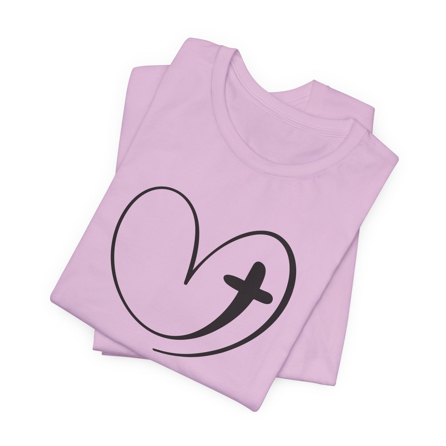 Heart T-Shirt For Easter TShirt For Christian Cross T Shirt