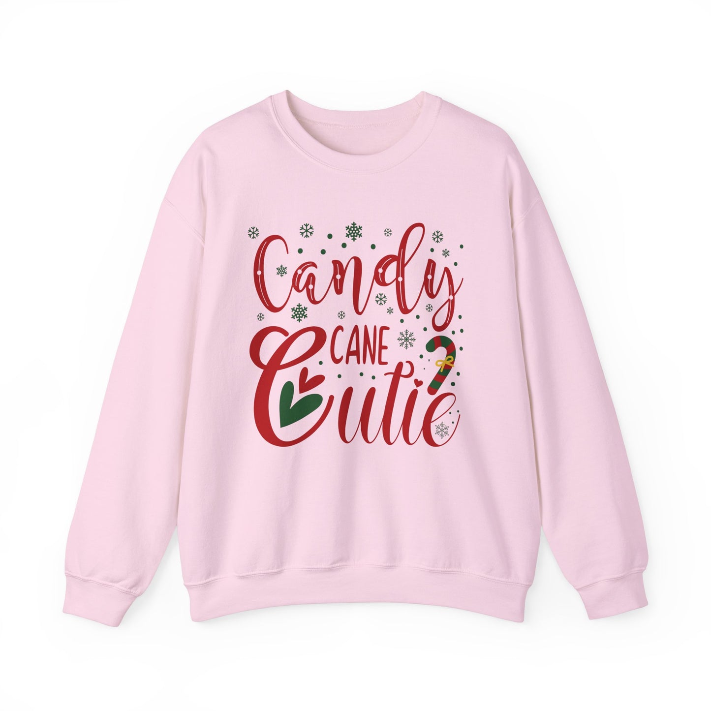 Candy Cane Crewneck Sweatshirt For Christmas Shirt For Holiday Winter Wear