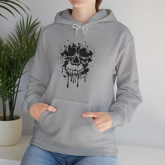 Bloody Skull Hooded Sweatshirt For Halloween Hoodie For Scary Face Sweatshirt