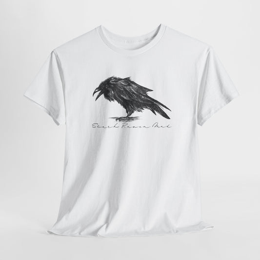 Raven T-Shirt For Edgar Allan Poe TShirt For Literary T Shirt For Scandinavian Shirt For Odin TShirt For Norse God Tee