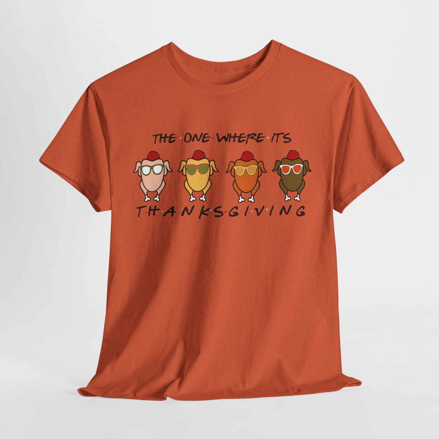 Friends Vibe T-Shirt For The One Where It's Thanksgiving T Shirt For Funny Turkey TShirt