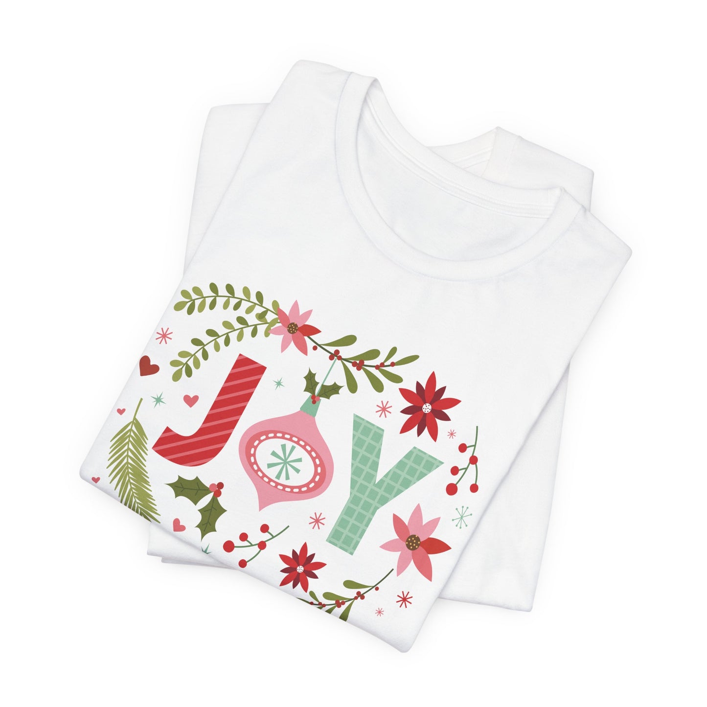 Joy T-Shirt For Christmas T Shirt For Holiday Cheer TShirt For Gift For Her