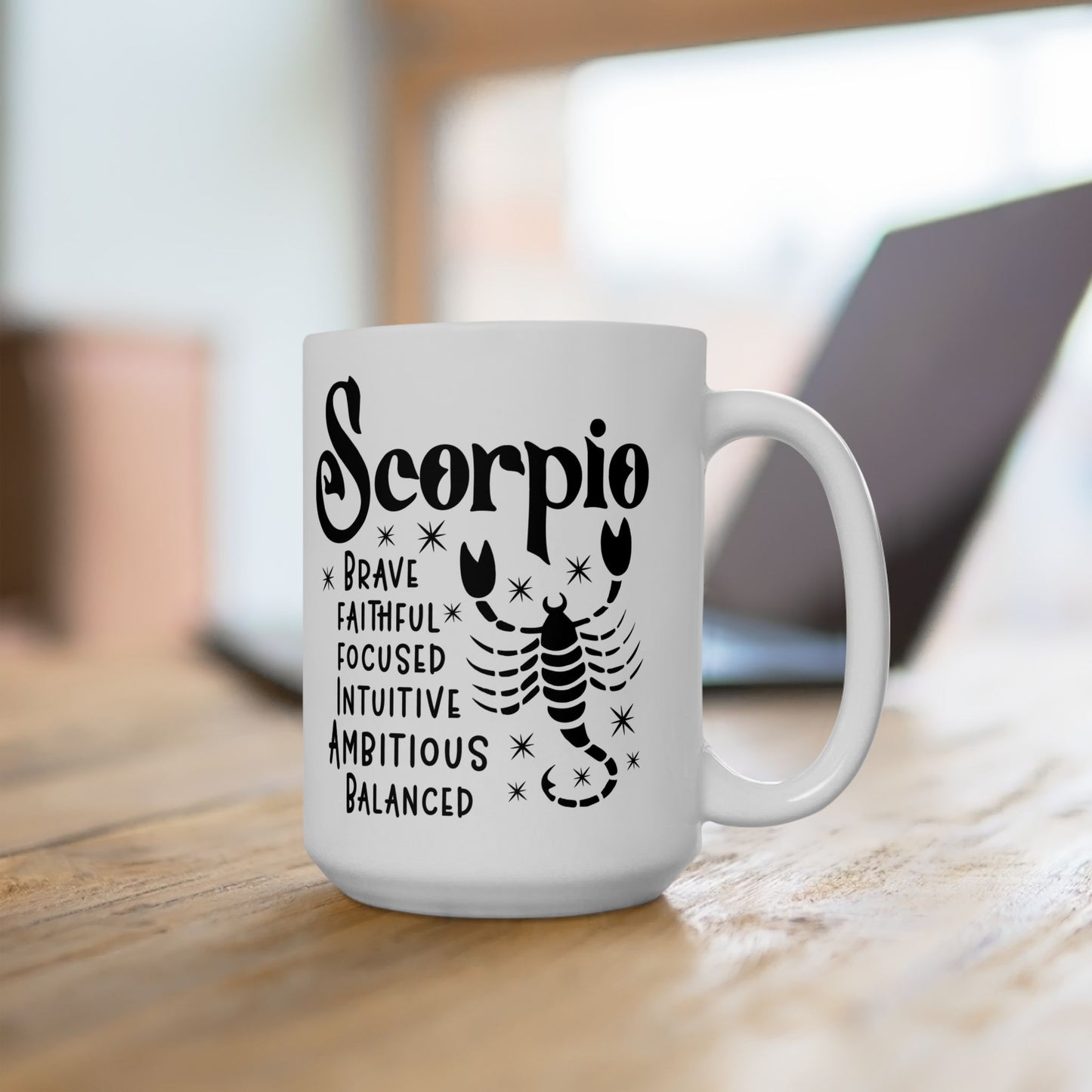 Scorpio Ceramic Mug For Zodiac Coffee Cup For Astrology Birthday Gift Idea