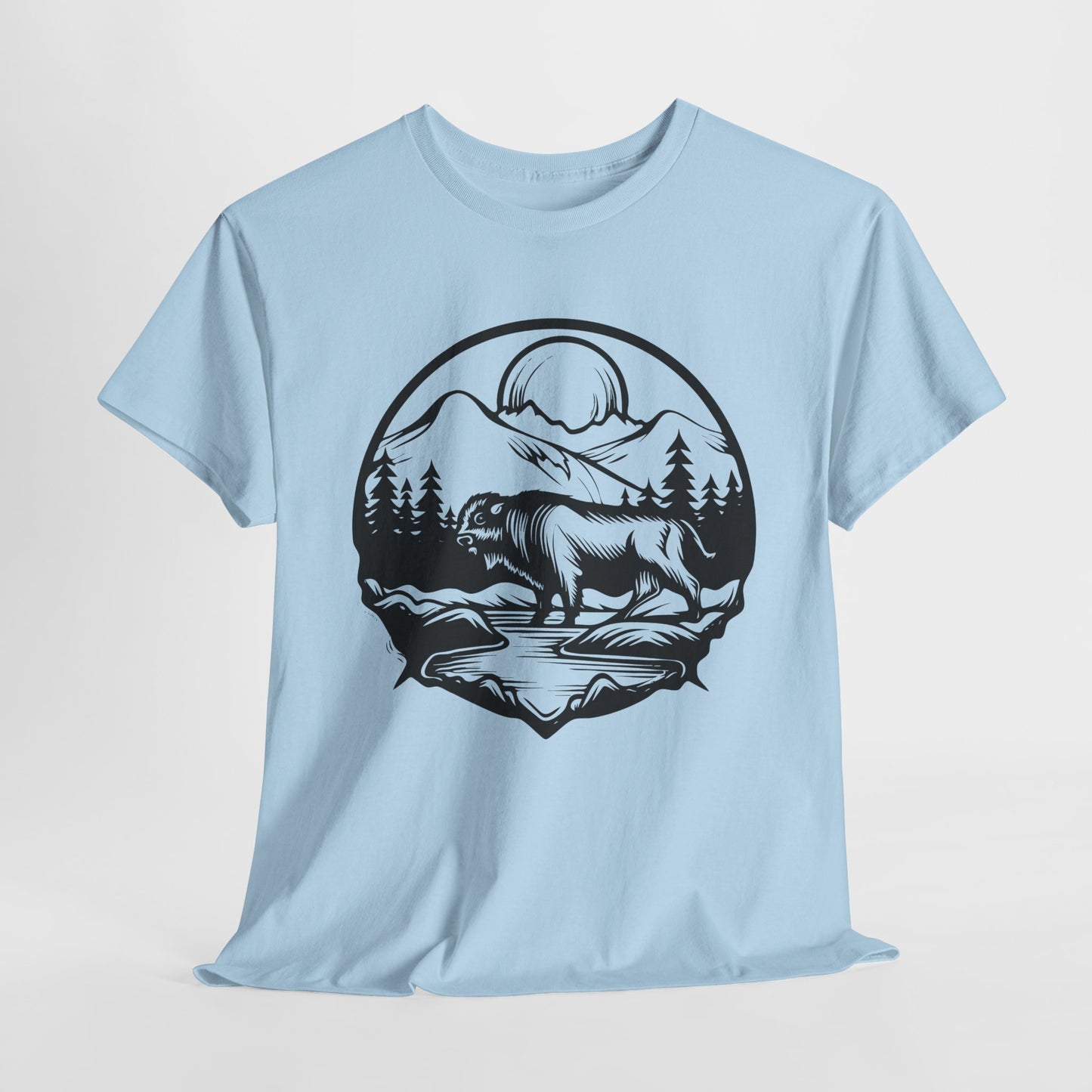 Buffalo T-Shirt For Mountains T Shirt For Wilderness TShirt