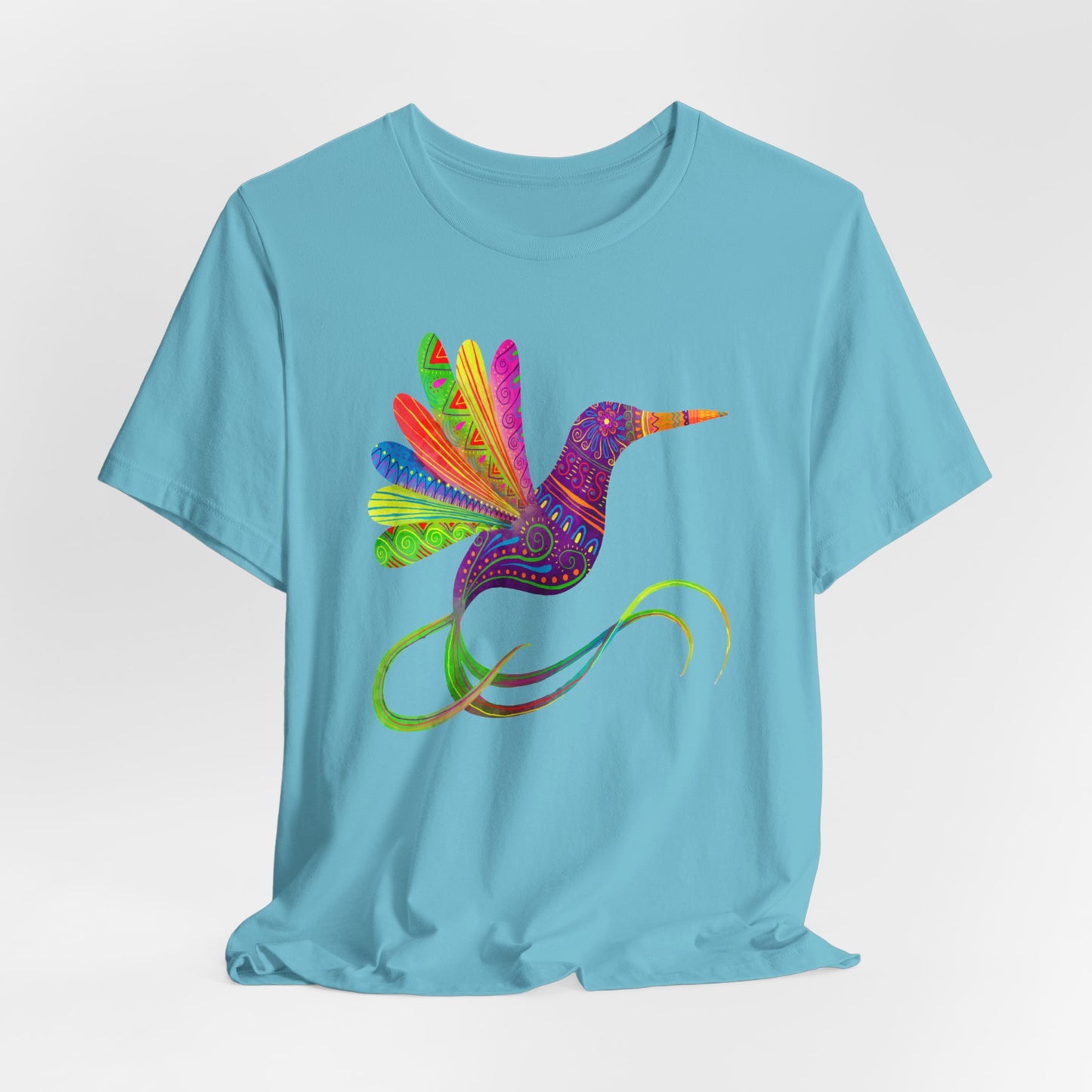 Hummingbird T-Shirt For Mexico Art T Shirt For Watercolor Bird Print TShirt For Cinco de Mayo