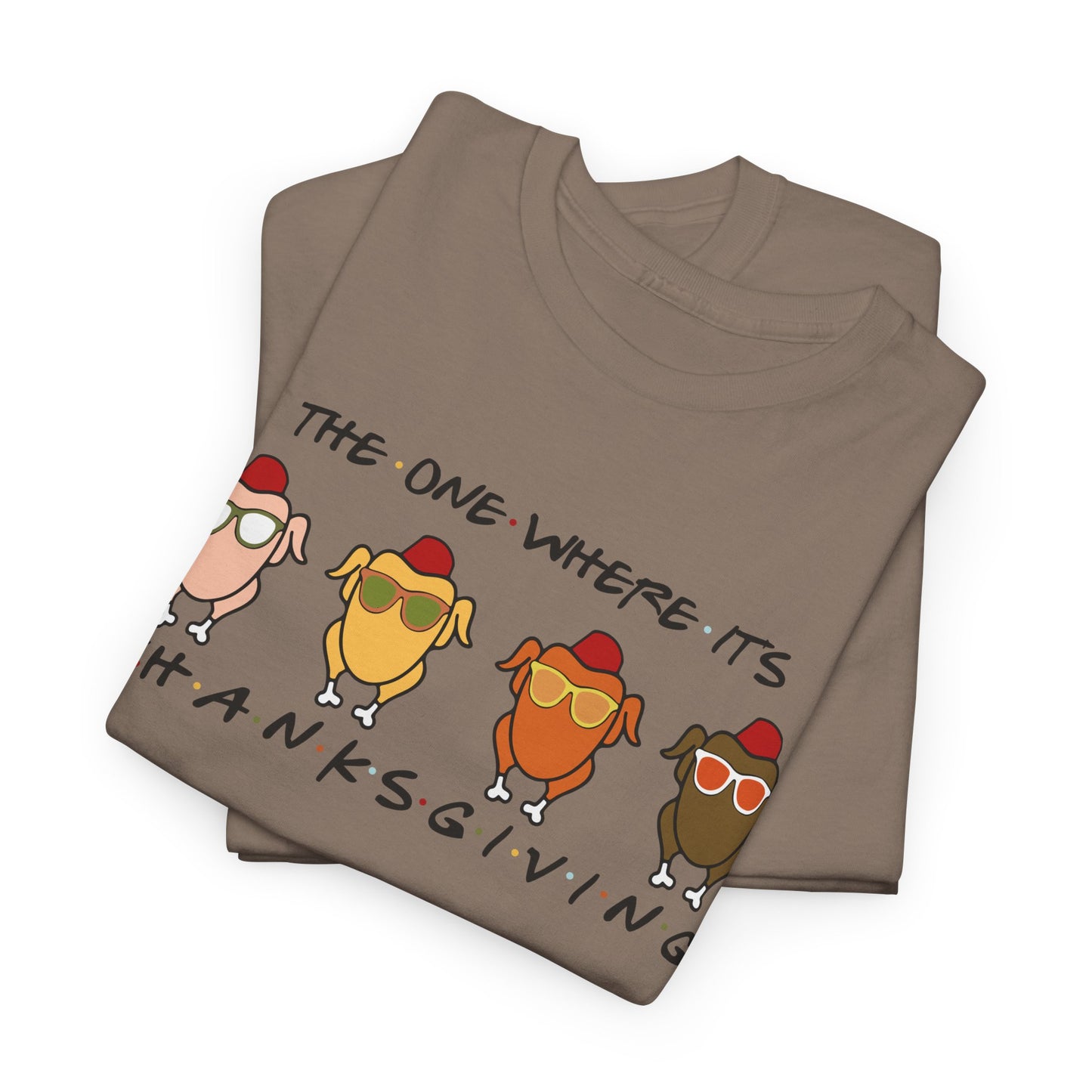 Friends Vibe T-Shirt For The One Where It's Thanksgiving T Shirt For Funny Turkey TShirt