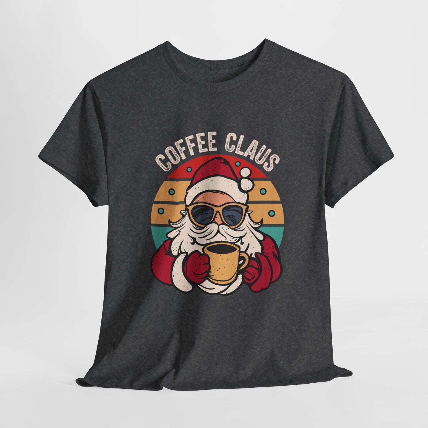 Festive Coffee T-Shirt For Santa Claus T Shirt For Holiday Vibes TShirt For Christmas Tee