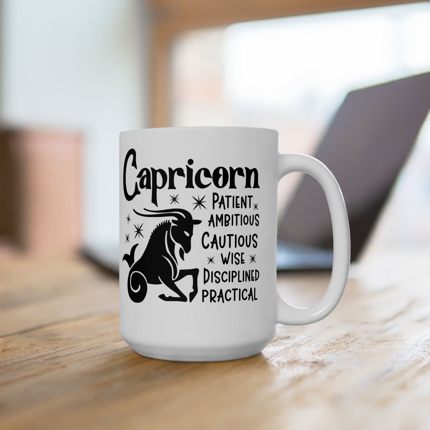 Capricorn Ceramic Mug For Zodiac Coffee Cup For Astrology Birthday Gift Idea