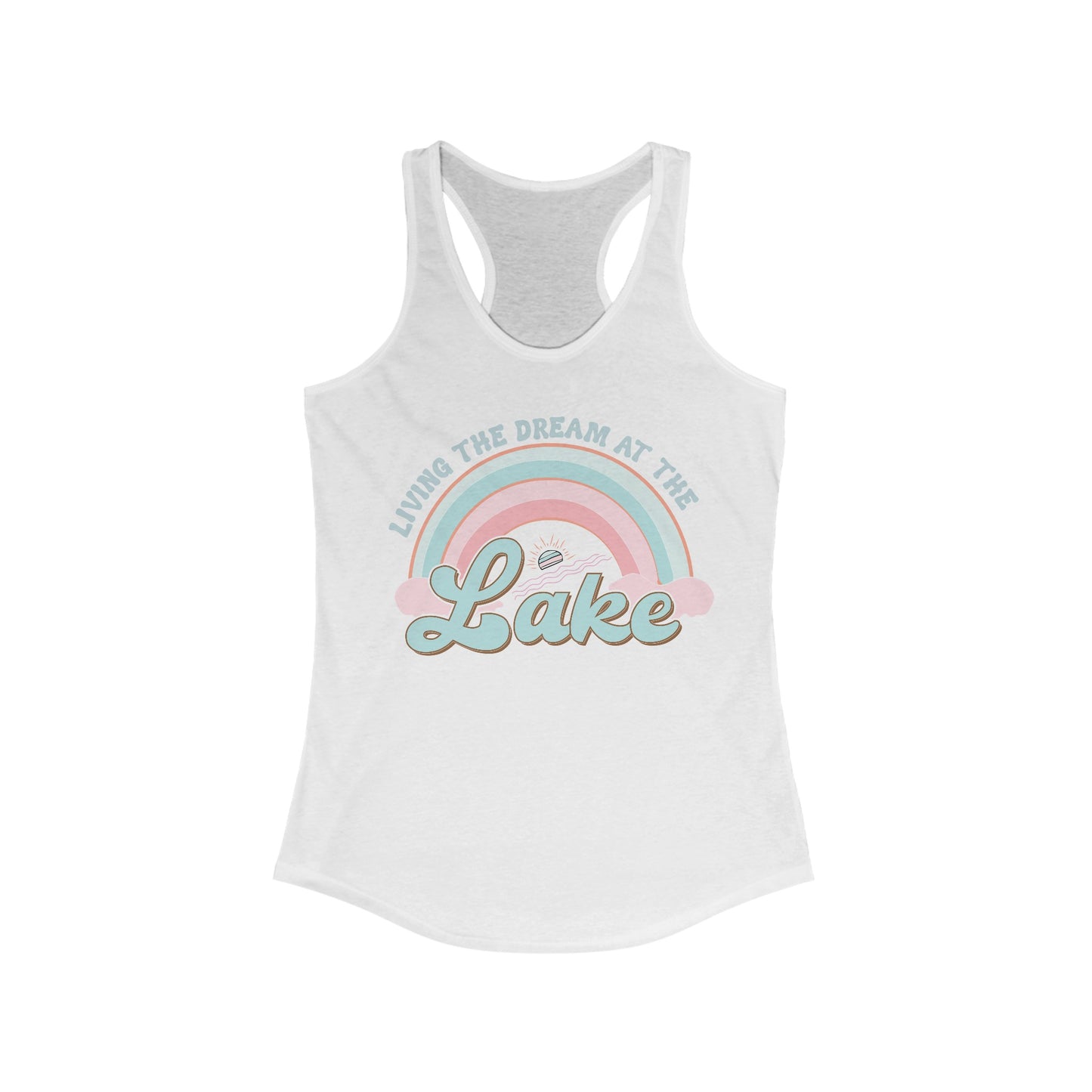 Retro Lake Tank Top For Livin' The Dream Tee For Women