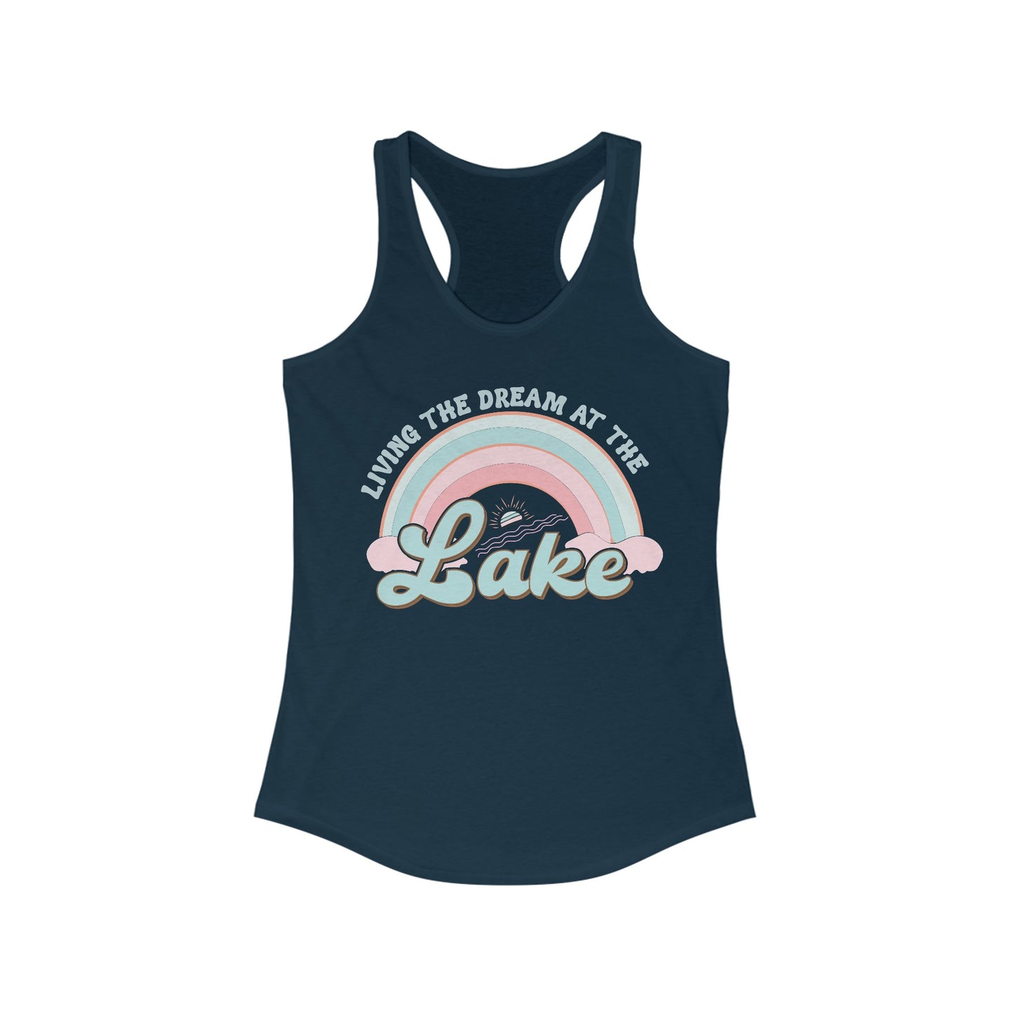 Retro Lake Tank Top For Livin' The Dream Tee For Women