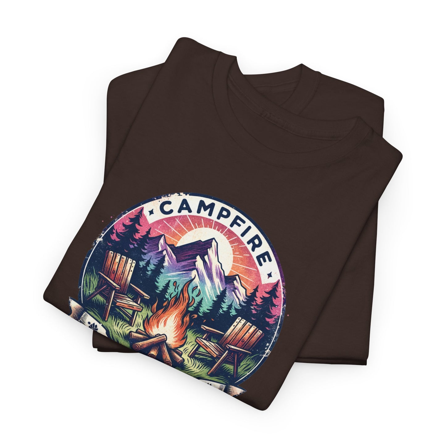 Campfire Social Club T-Shirt For Camping T Shirt For Outdoorsy Fire TShirt