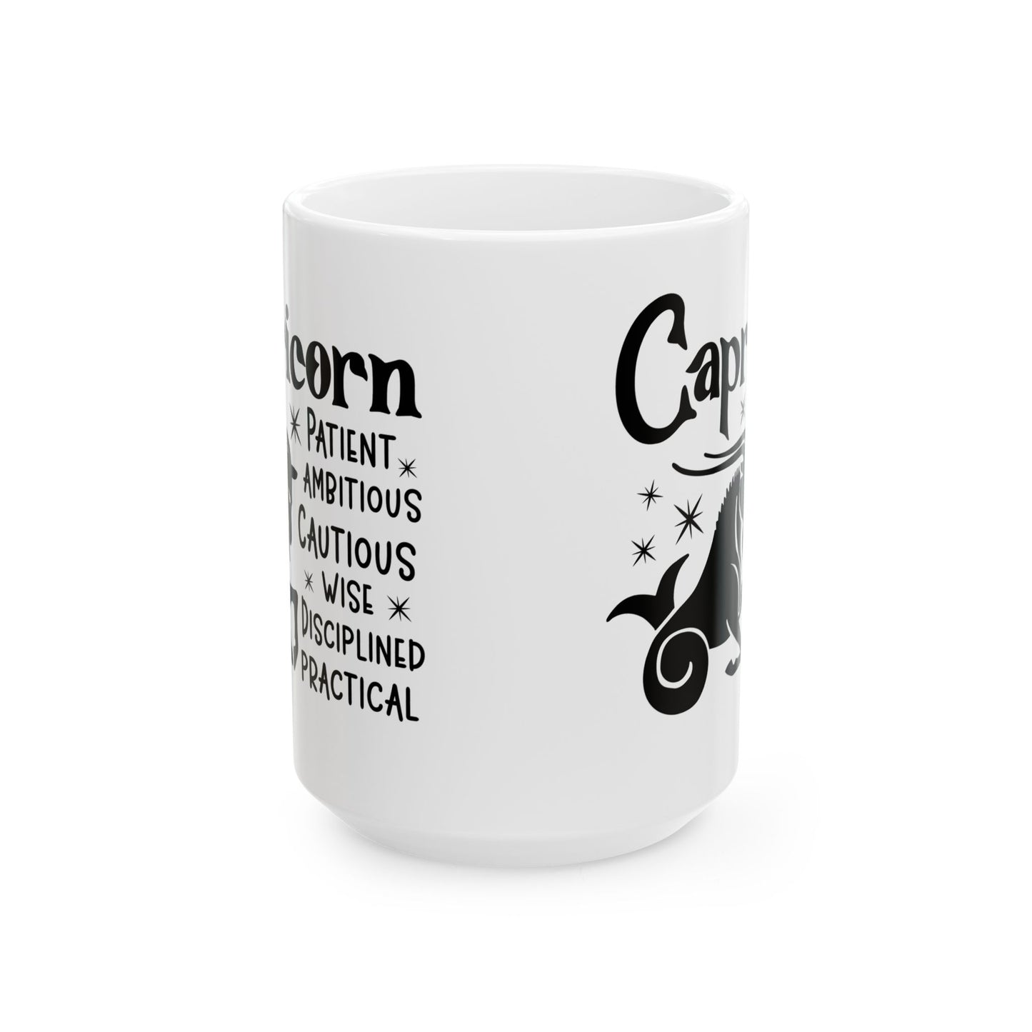 Capricorn Ceramic Mug For Zodiac Coffee Cup For Astrology Birthday Gift Idea