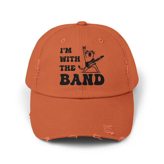 I'm With The Band Ball Cap - Rock 'n' Roll Cat Hat