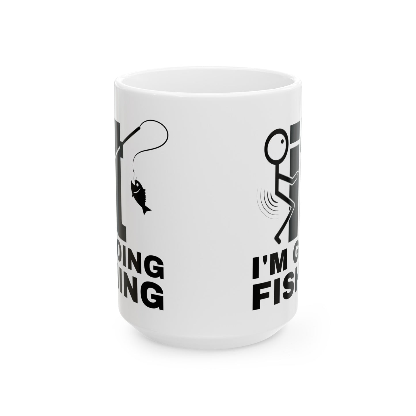 Funny F It Ceramic Mug For Fishing Coffee Cup For Hot Beverage Drinkware