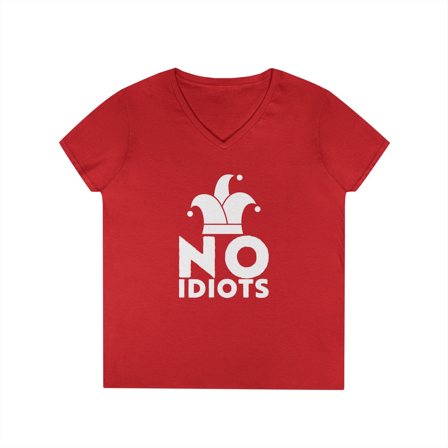No Idiots Witty Vibe V-Neck