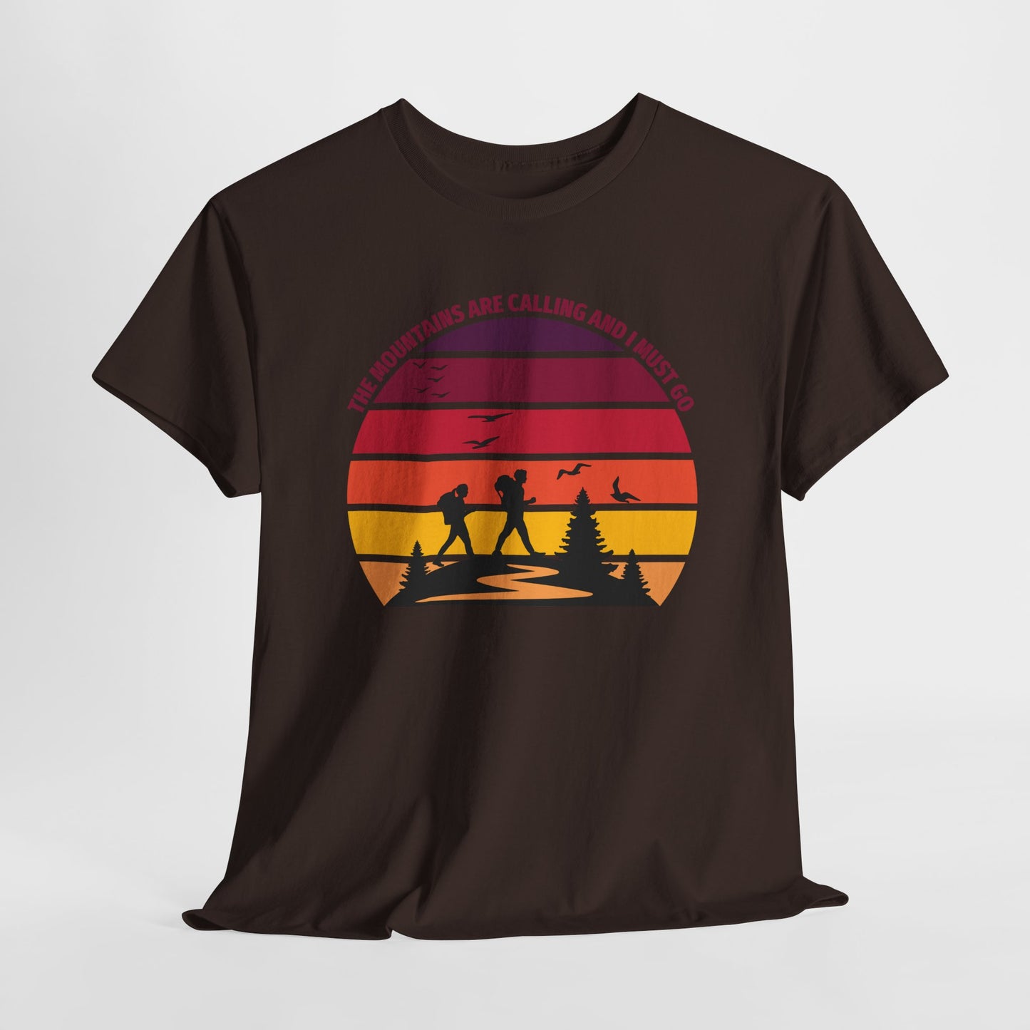 The Mountains Are Calling T-Shirt For Hiking T Shirt For Wilderness Adventure TShirt