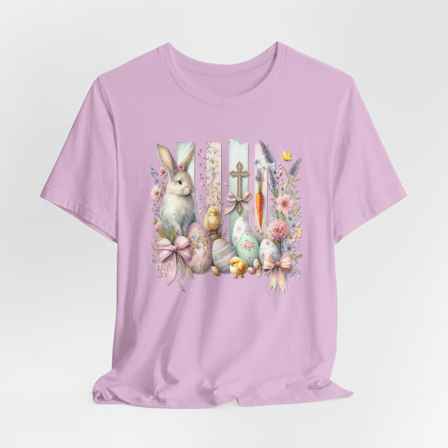 Easter Bunny Collage Tee - Festive Spring Vibes Graphic T-Shirt